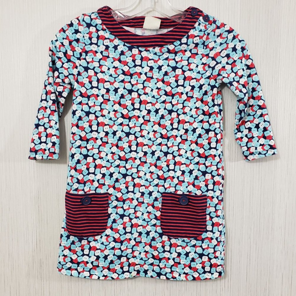mini Boden‎ Mix Print Cotton Dress
